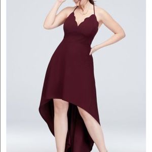 ✨NWT Scalloped Crepe High-Low Dress✨